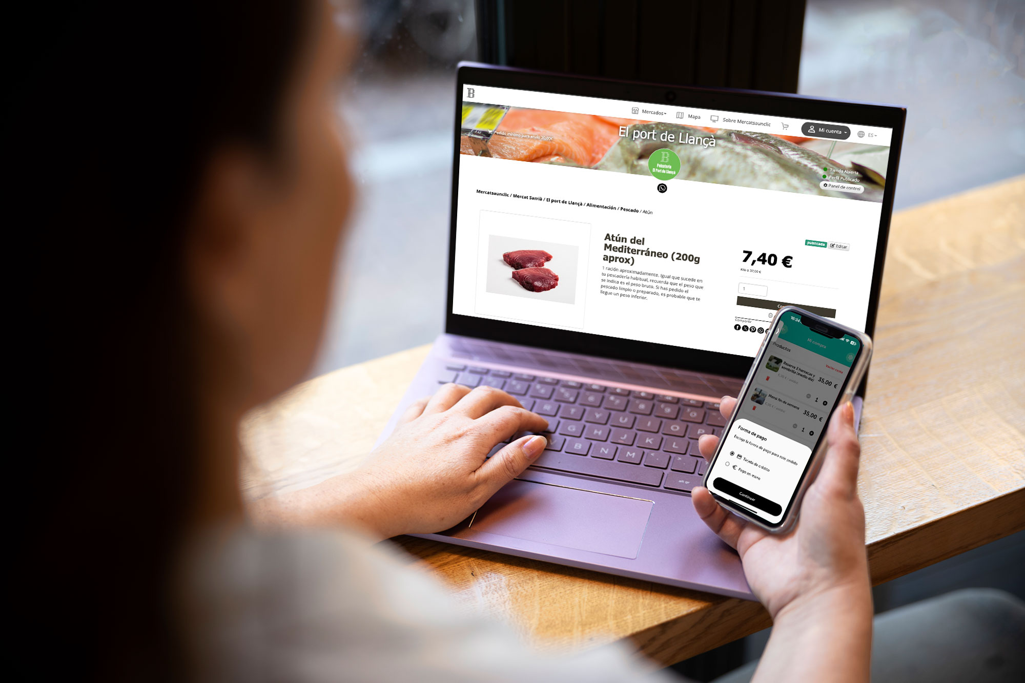 Registra las ventas físicas